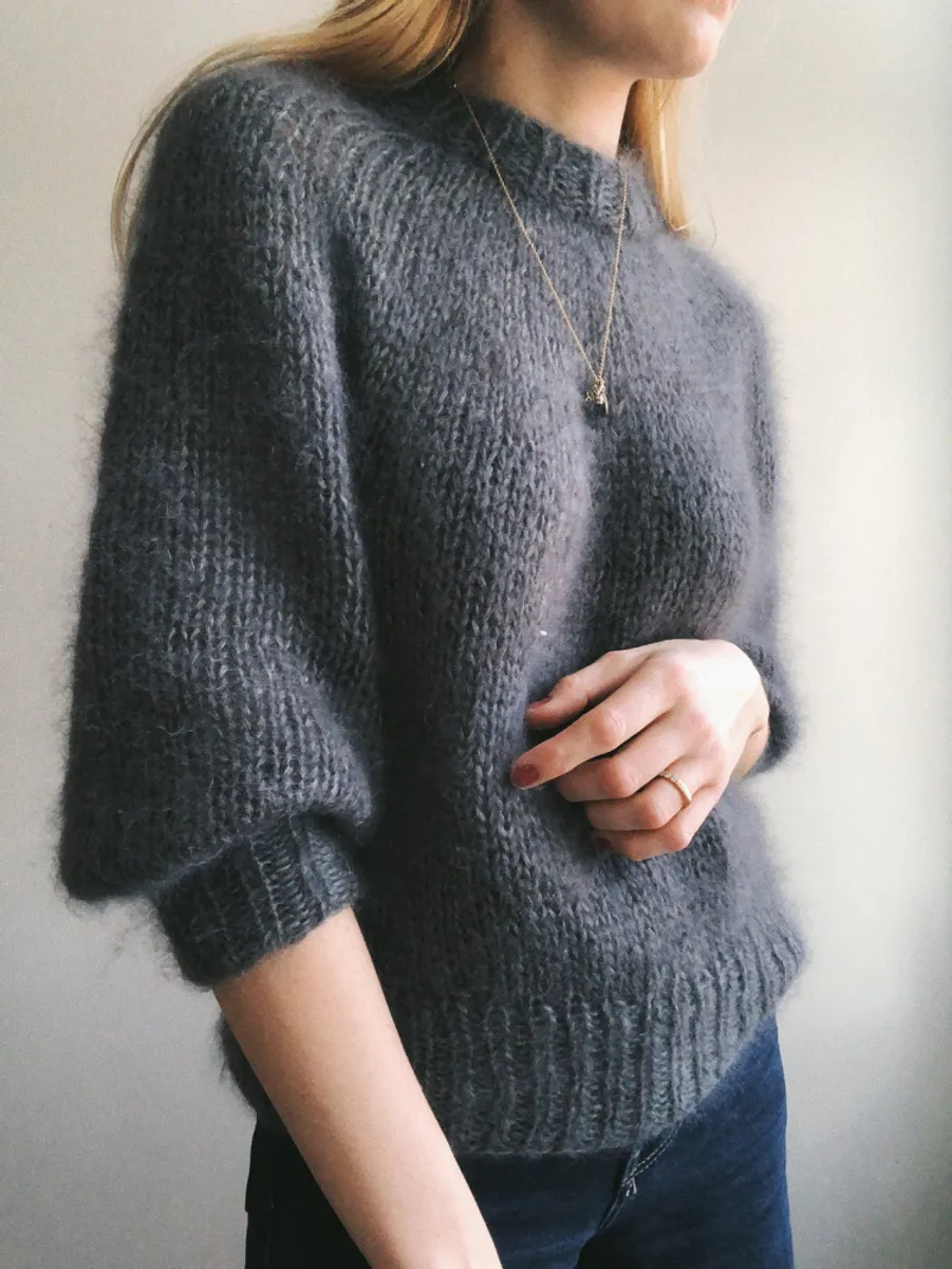 Saturday Night Sweater genser PetiteKnit mønster