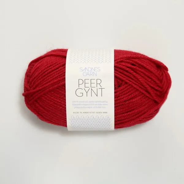 Hovedbilde Sandnes Peer Gynt 4228 Rød garn