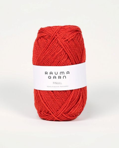 Hovedbilde Rauma Finull 469 Dempet rød garn