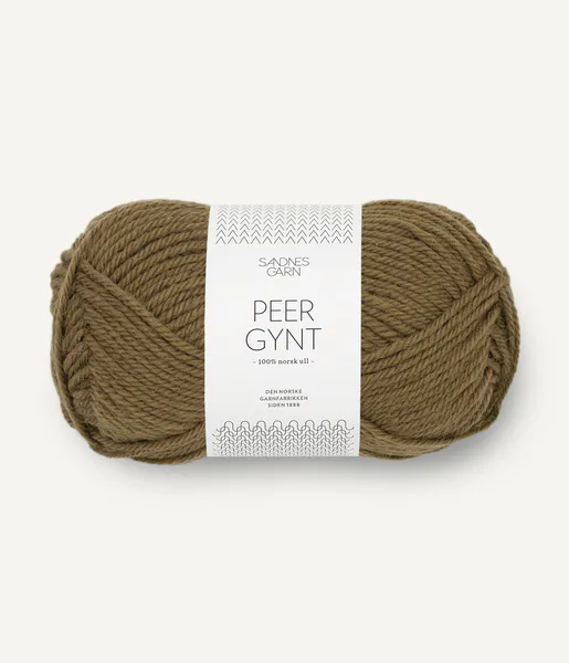 Hovedbilde Sandnes Peer Gynt 9873 Dark Olive garn