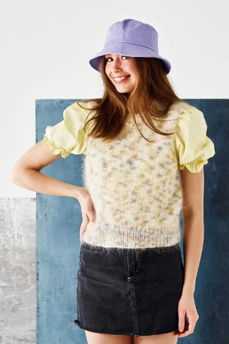 893154 Vest i Bella Color Permin mønster