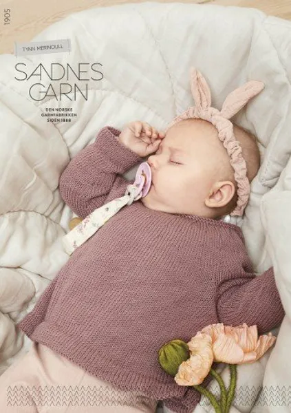 Hovedbilde 1905 Tynn merinoull baby oppskrift Sandnes garn, Utgår