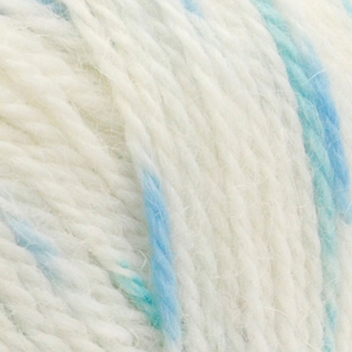Alpakka Wool 570 Hvit/blå print DSA