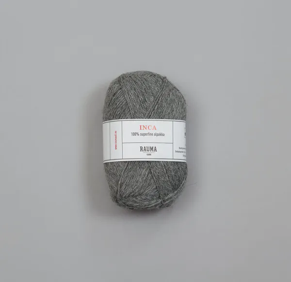 Hovedbilde Rauma Inca alpakka 042 Grå melert garn