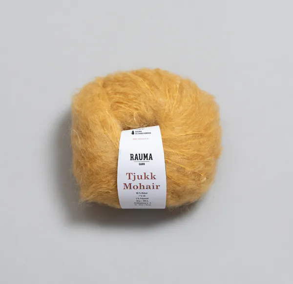 Hovedbilde Rauma Tjukk mohair 007 Honning utgår