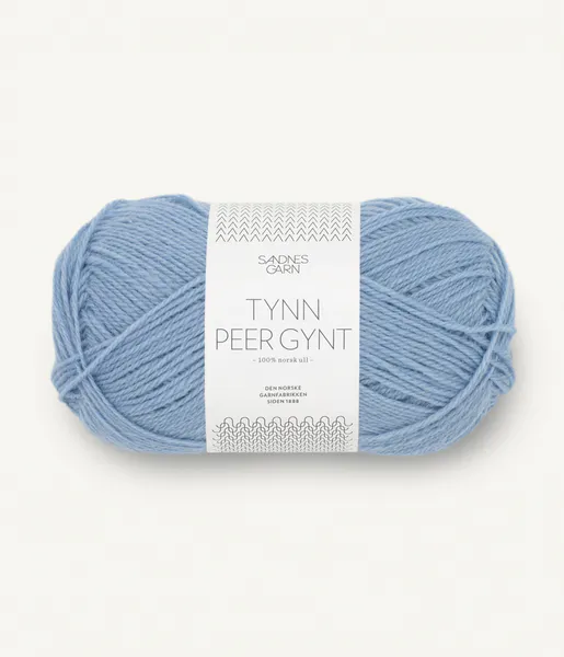 Hovedbilde Sandnes Tynn Peer Gynt 6032 Blå Hortensia garn