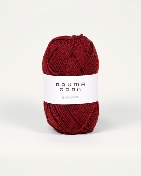 Hovedbilde Babygarn B28 Burgunder Rauma garn