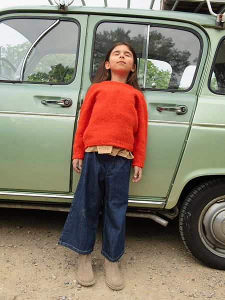 Hovedbilde  2506-6 Tiro Sweater Junior i Børstet Alpakka oppskrift fra ...
