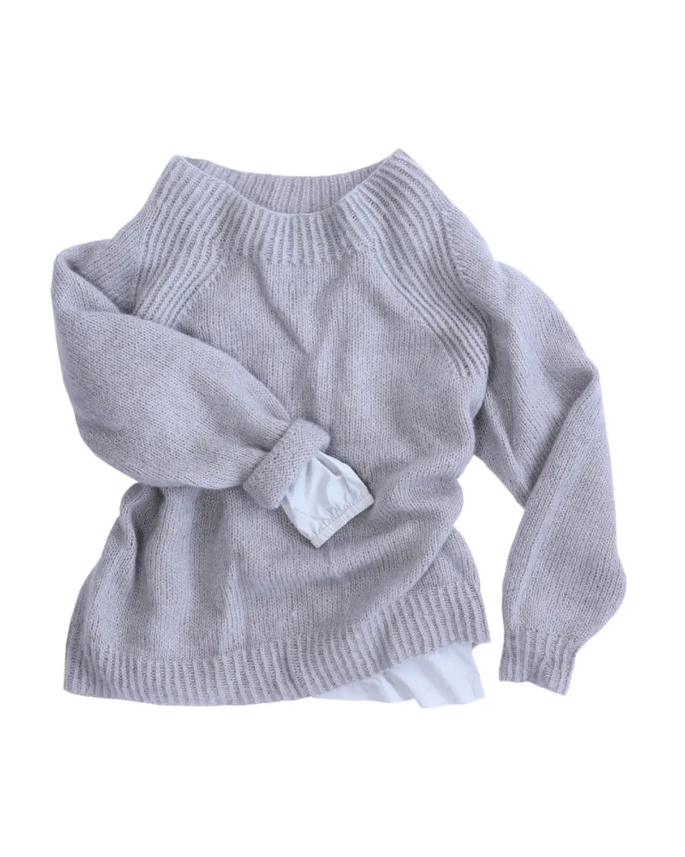 Vindtrøya Sten - Lys Grå unisex modell