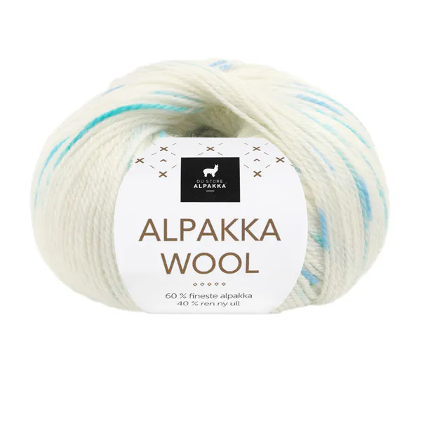 Hovedbilde Alpakka Wool 570 Hvit/blå print DSA