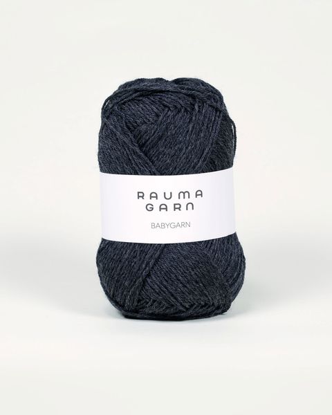 Hovedbilde Babygarn B14 Koks melert Rauma garn