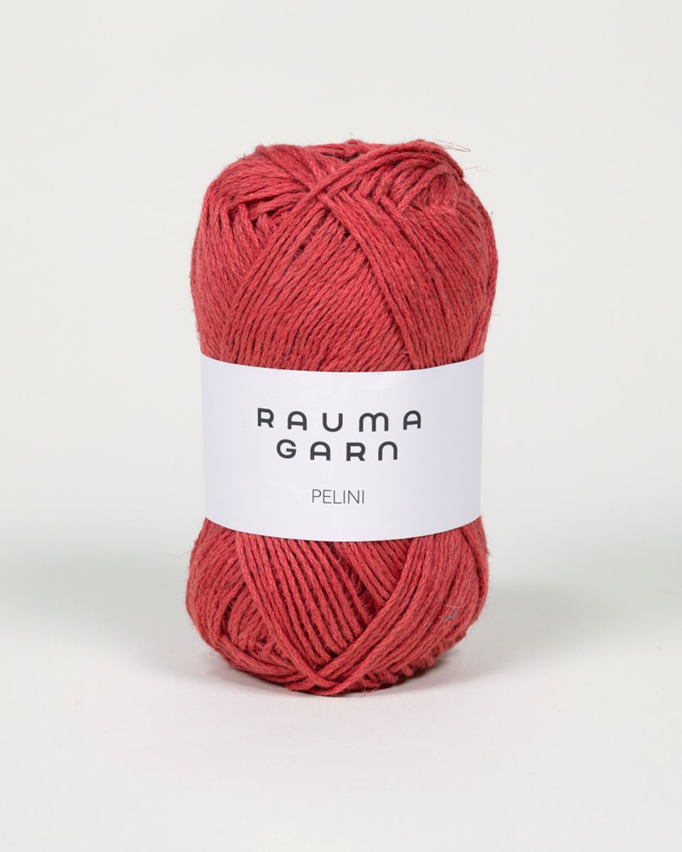 Rauma Pelini 782 Dempet rød garn