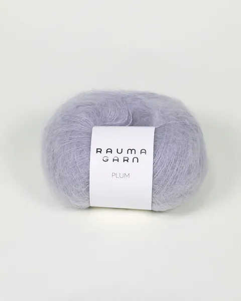 Hovedbilde Rauma Plum 057 Lys grå mohair garn