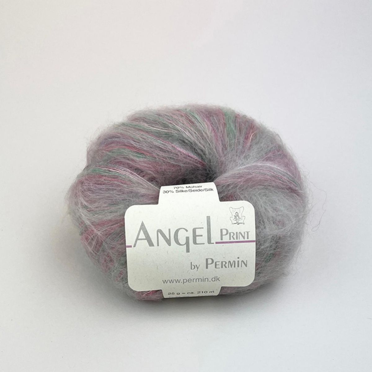Permin Angel Print 71 Stokkroser garn