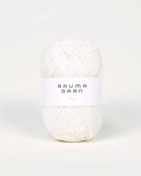 Hovedbilde Rauma PT5 501 Hvit garn