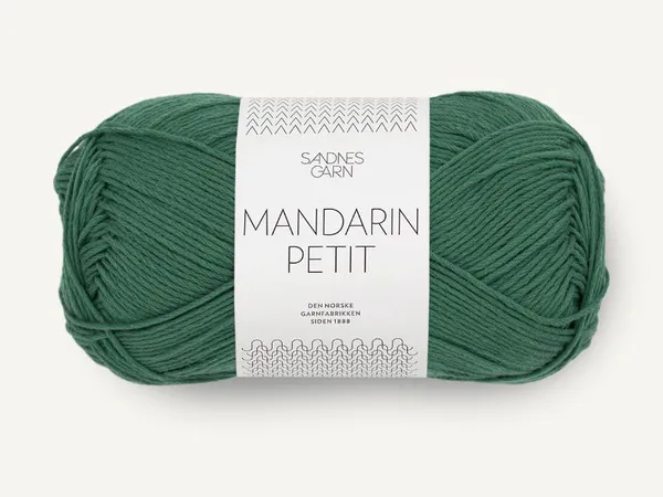 Hovedbilde Sandnes Mandarin Petit 8052 Julegrønn garn