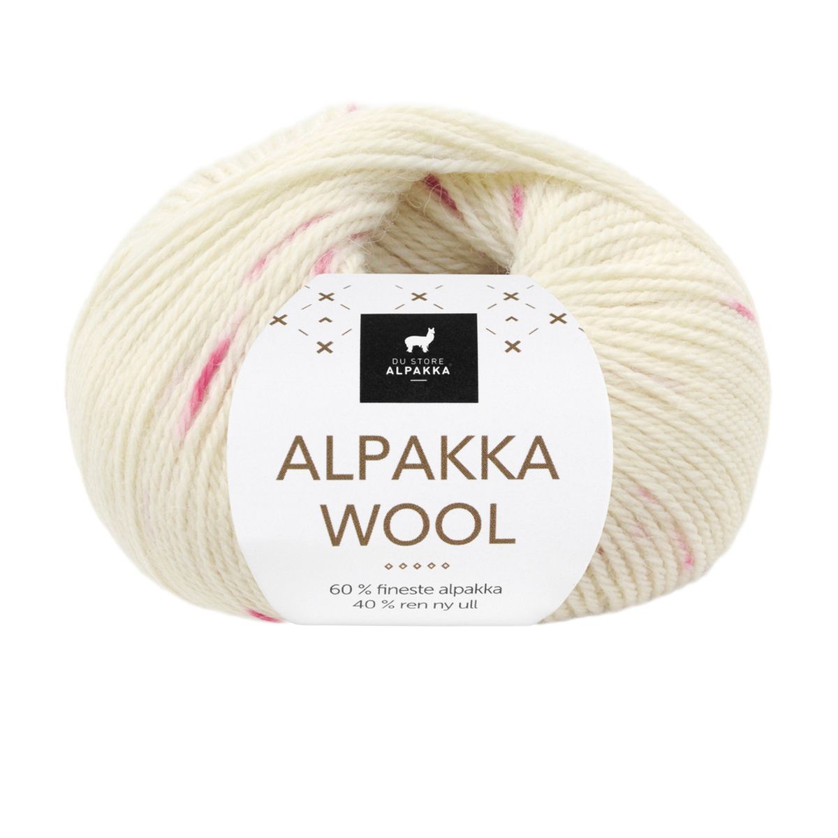 Alpakka Wool 567 Natur/rosa print DSA
