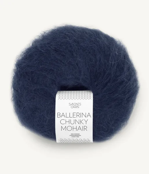 Hovedbilde Ballerina 5581 Dyp marine Chunky Mohair Sandnes garn