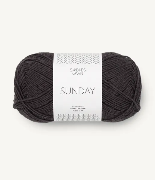 Hovedbilde Sandnes Sunday 3800 Bristol Black garn
