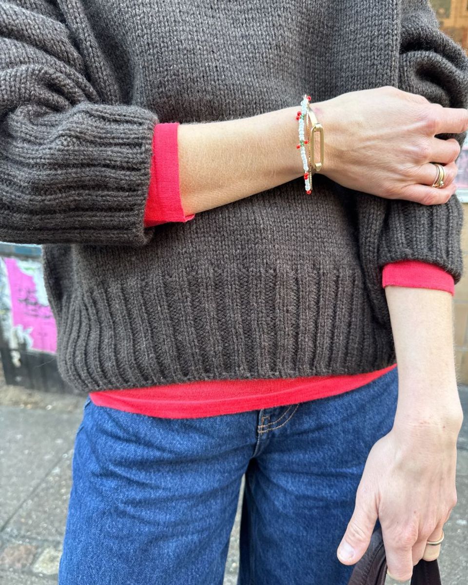 Hannah Sweater O-neck til dame fra PetiteKnit oppskrift