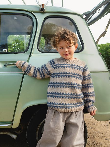 Hovedbilde  2506-2 Ridge Sweater Junior oppskrift fra Sandnes garn*