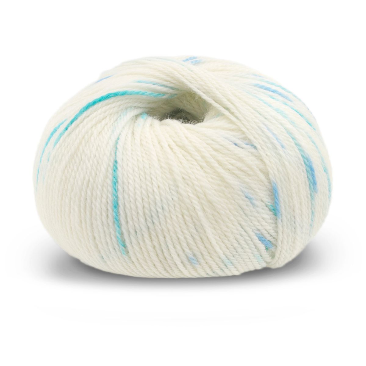 Alpakka Wool 570 Hvit/blå print DSA