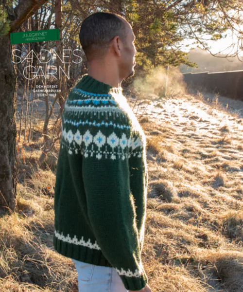 Hovedbilde Gratis - Julegrynet genser til mann fra Sandnes garn*