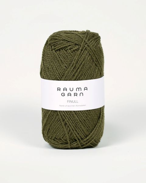 Hovedbilde Rauma Finull 476 Mosegrønn garn
