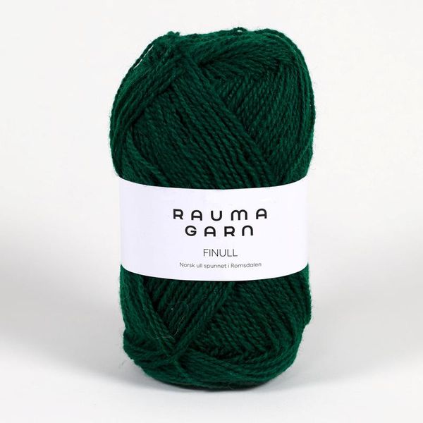 Hovedbilde Rauma Finull 4423 Bunadsgrønn garn
